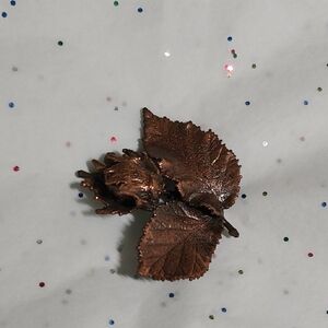 Bronze Leaf Brooch